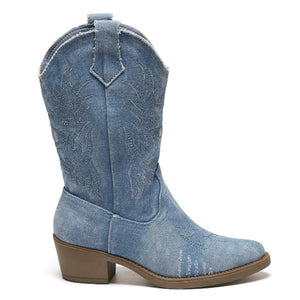 Smile Favorites Cowboylaarzen Blauw Denim