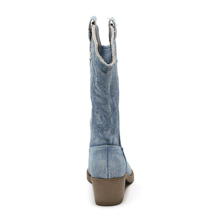 Smile Favorites Cowboylaarzen Blauw Denim