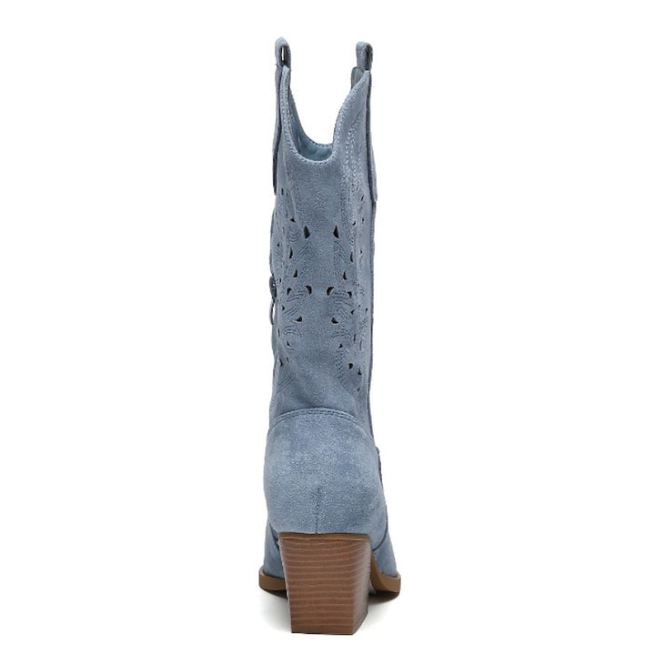 Smile Favorites Cowboylaarzen Blauw Suède Western