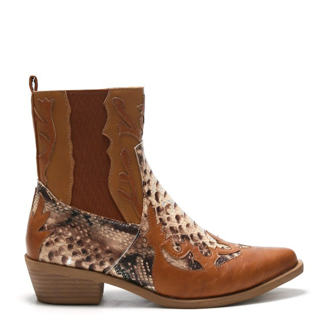 Smile Favorites Cowboylaarzen Camel Kort Snake