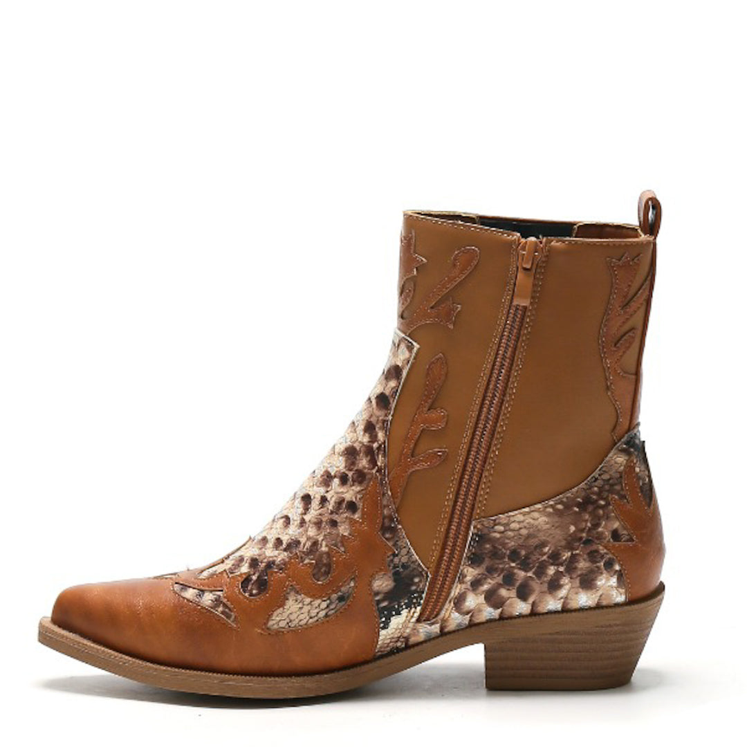 Smile Favorites Cowboylaarzen Camel Kort Snake