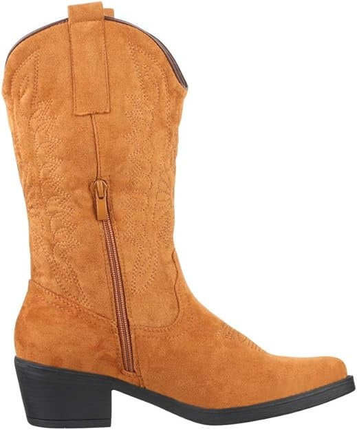 Smile Favorites Cowboylaarzen Camel Suedine