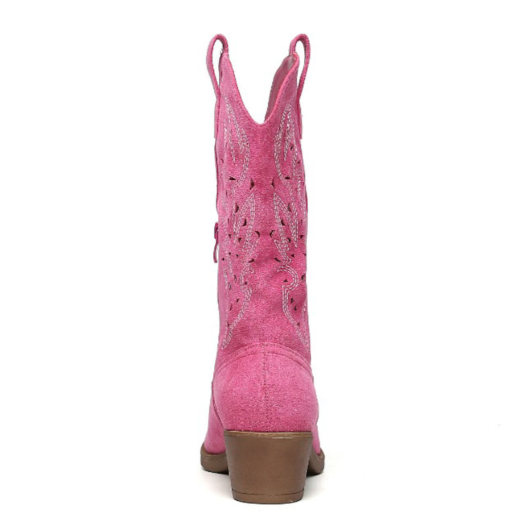 Smile Favorites Cowboylaarzen Fuchsia Suedine Western
