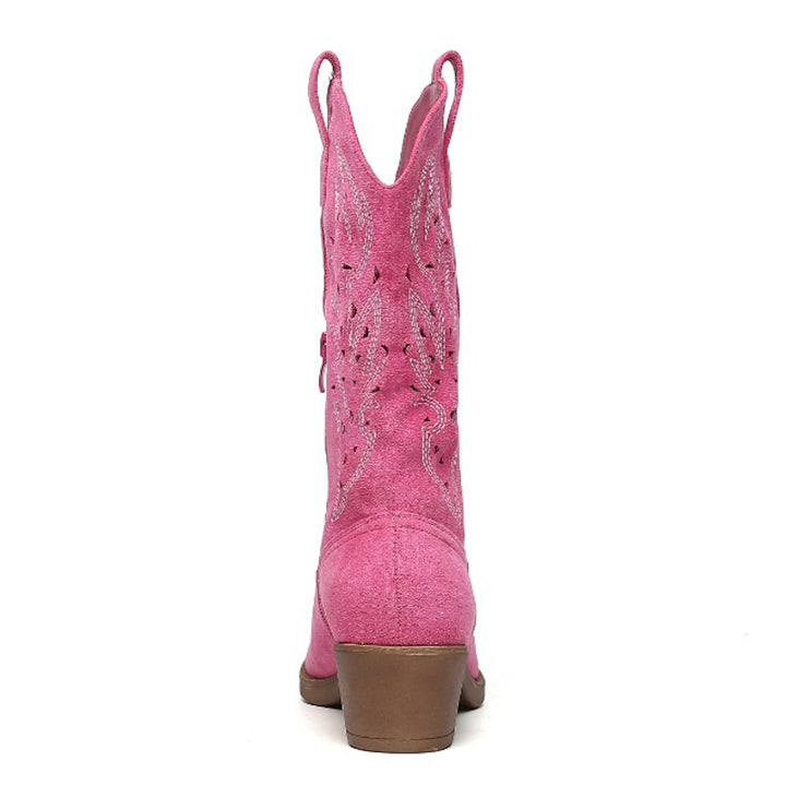 Smile Favorites Cowboylaarzen Fuchsia Suedine Western
