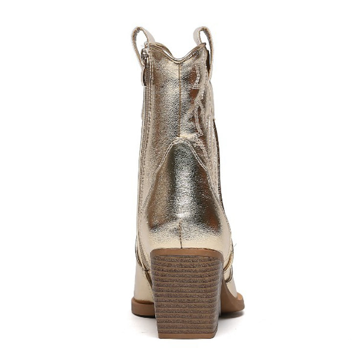 Smile Favorites Cowboylaarzen Goud Kort Star
