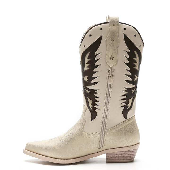 Smile Favorites Cowboylaarzen Goud Star Beige