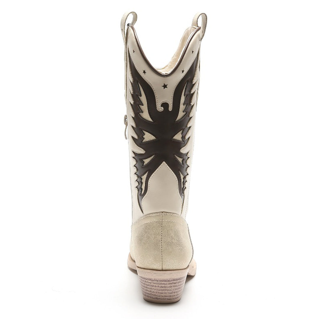 Smile Favorites Cowboylaarzen Goud Star Beige