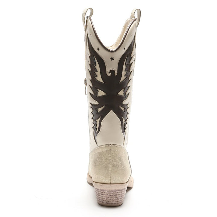 Smile Favorites Cowboylaarzen Goud Star Beige