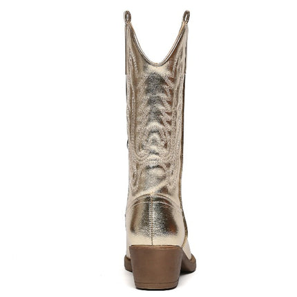 Smile Favorites Cowboylaarzen Goud Stiksels