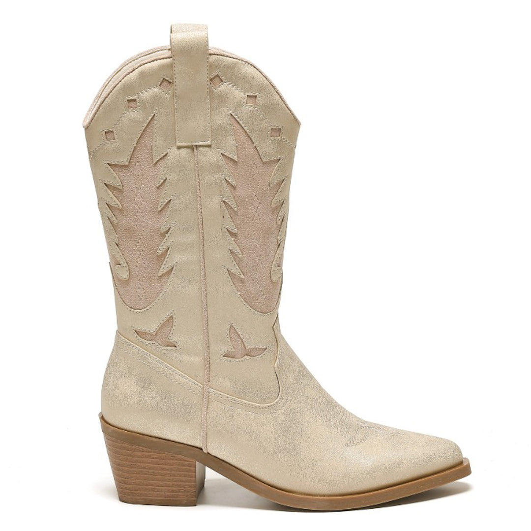 Smile Favorites Cowboylaarzen Goud Western Beige