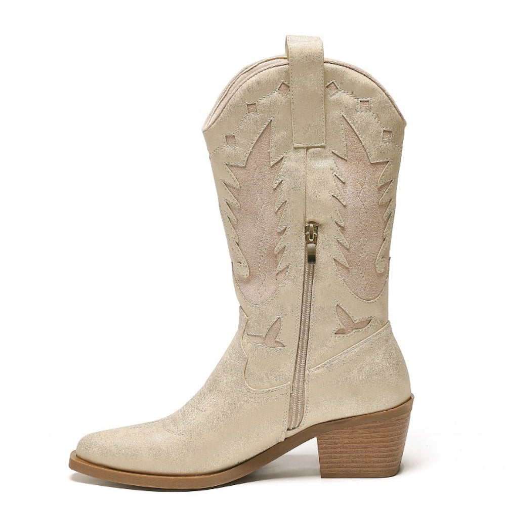 Smile Favorites Cowboylaarzen Goud Western Beige