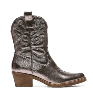 Smile Favorites Cowboylaarzen Gun Metallic Kort Stiksels