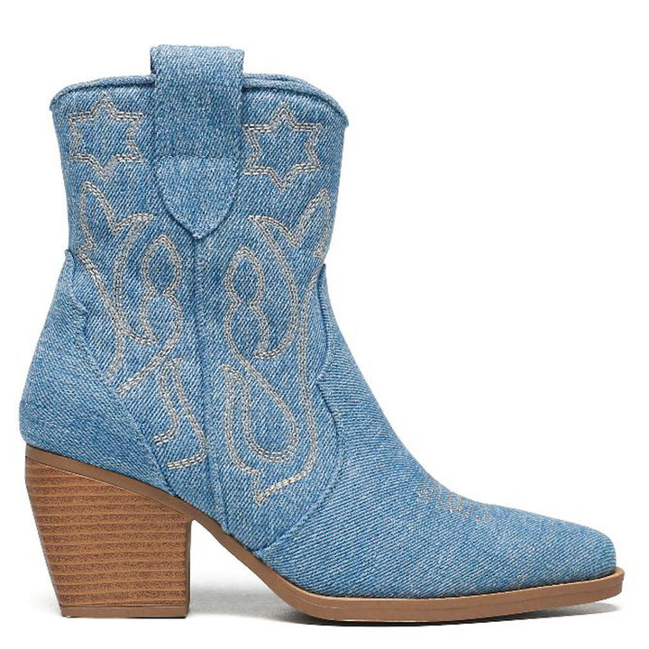 Smile Favorites Cowboylaarzen Jeans Blauw Kort Star