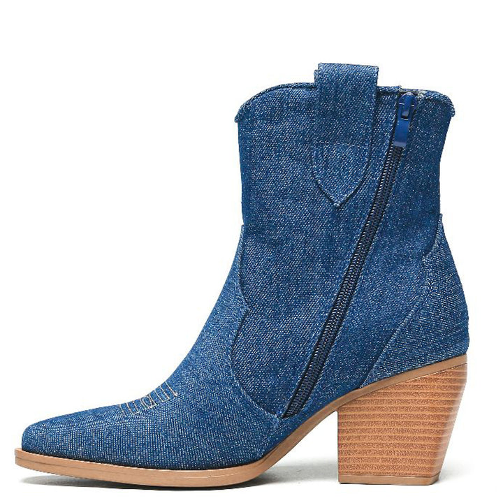 Smile Favorites Cowboylaarzen Jeans Donker Blauw Kort Star