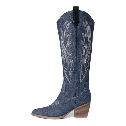 Smile Favorites Cowboylaarzen Jeans Donker hoog