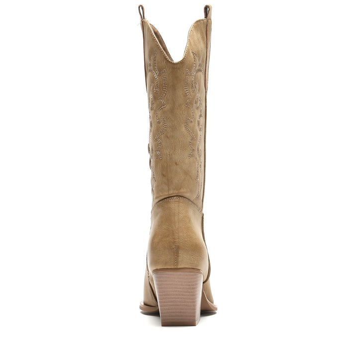Smile Favorites Cowboylaarzen Khaki Stiksels