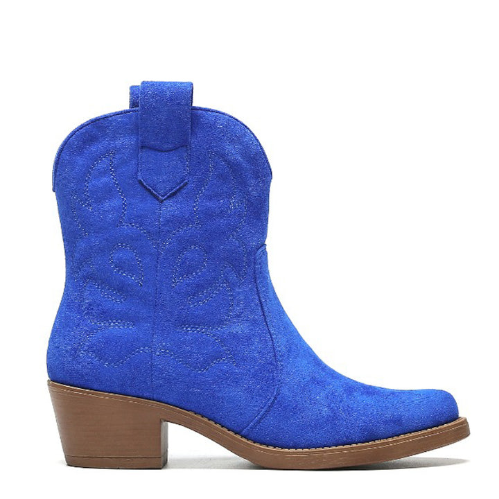 Smile Favorites Cowboylaarzen kort Kobalt Blauw