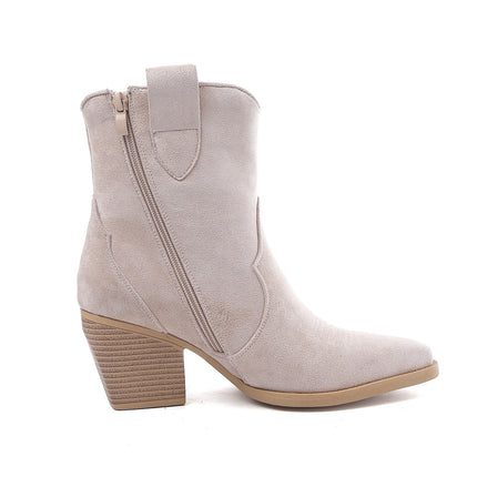 Smile Favorites Cowboylaarzen Kort Star Beige Suède