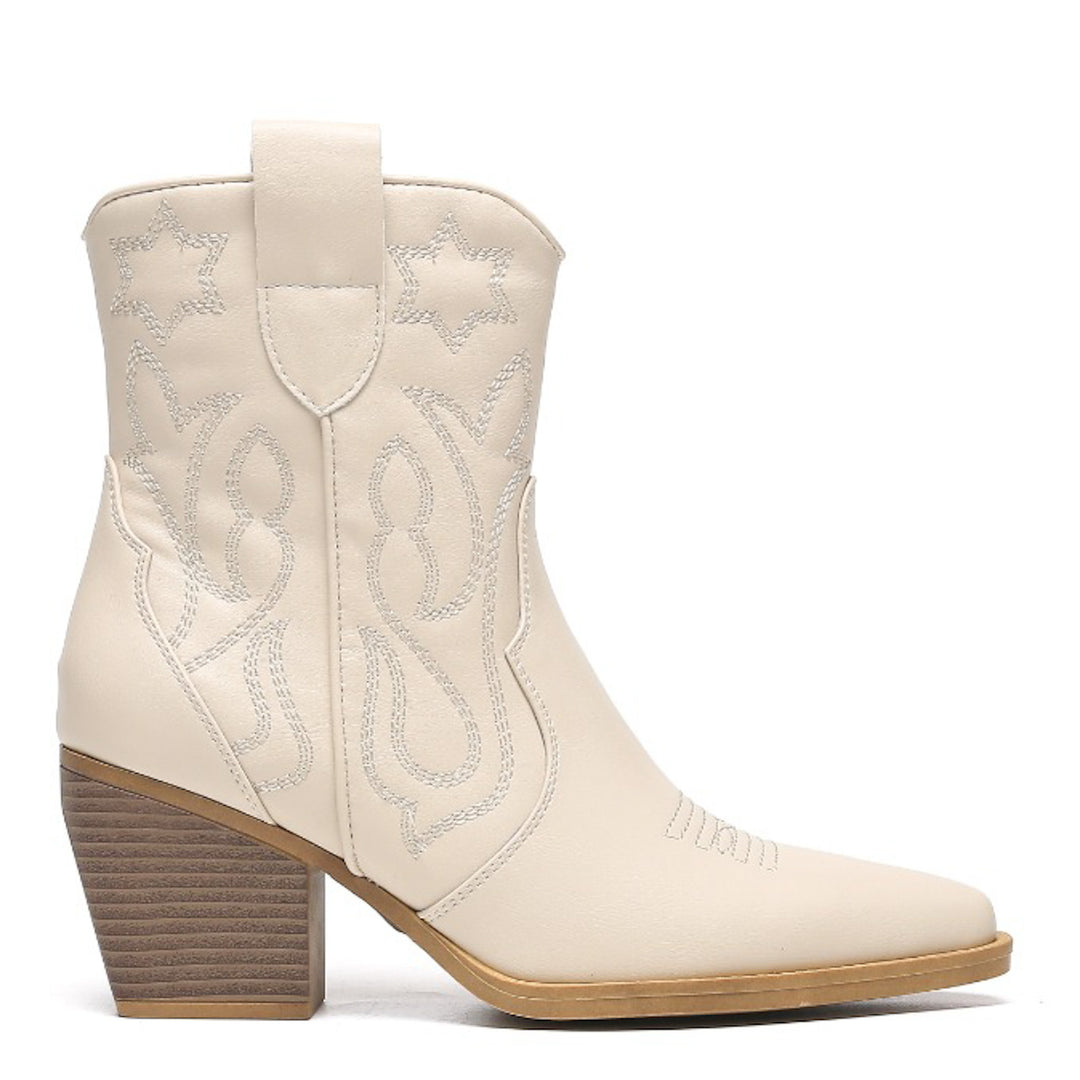 Smile Favorites Cowboylaarzen Kort Star Beige