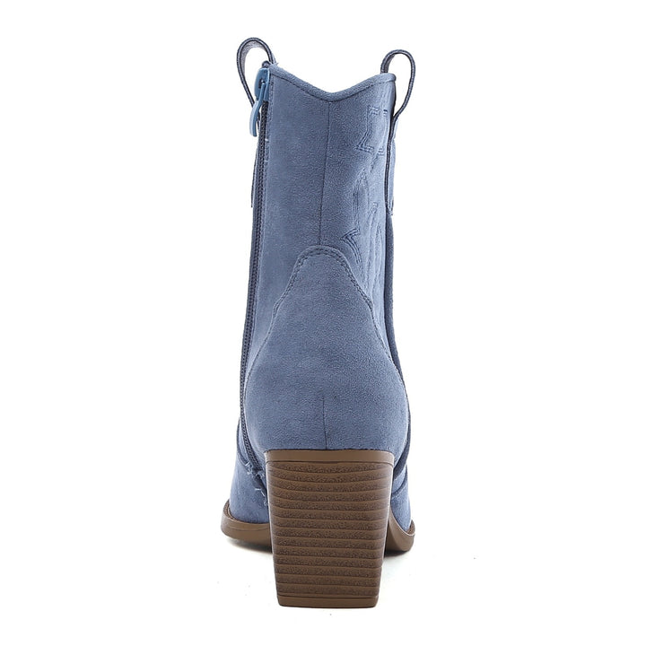 Smile Favorites Cowboylaarzen Kort Star Blauw Suède