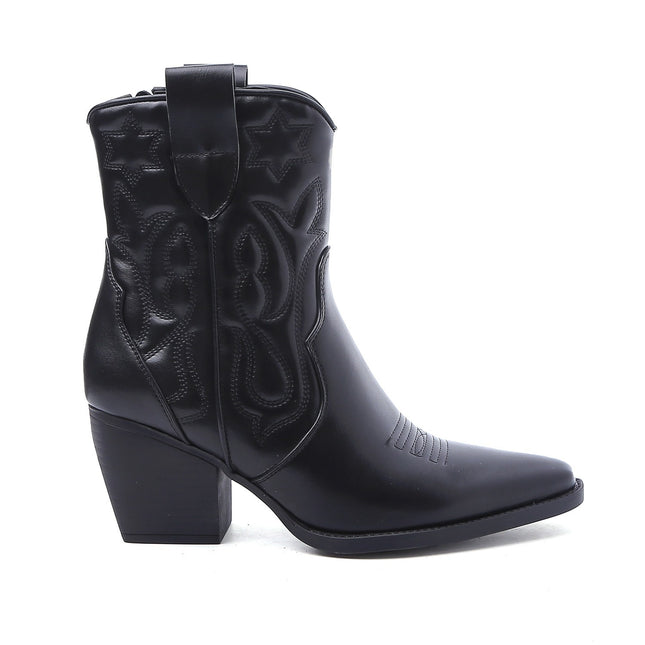 Smile Favorites Cowboylaarzen Kort Star Zwart