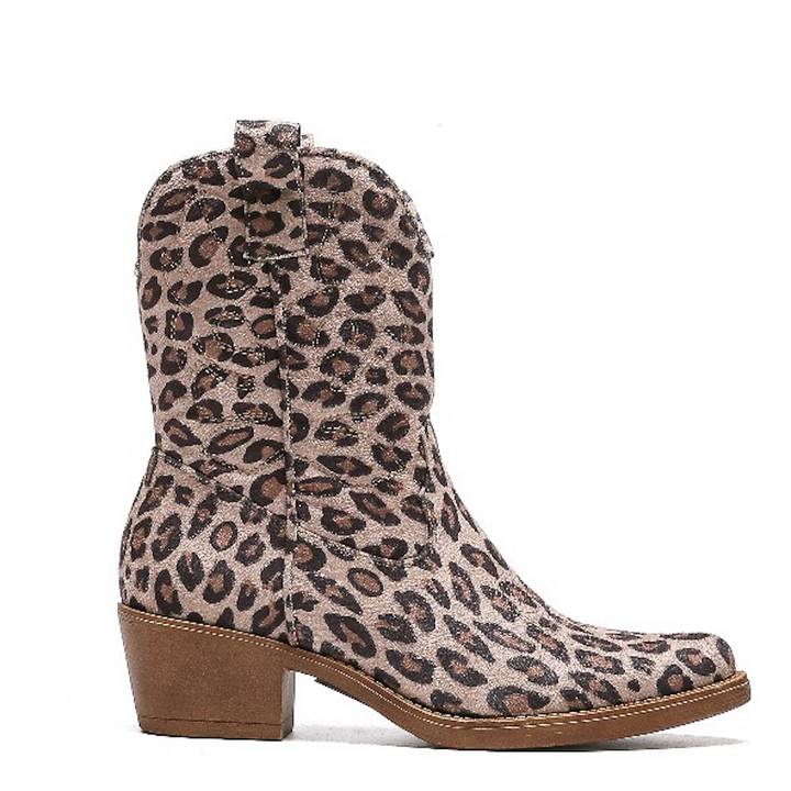 Smile Favorites Cowboylaarzen Leopard Kort Stiksels