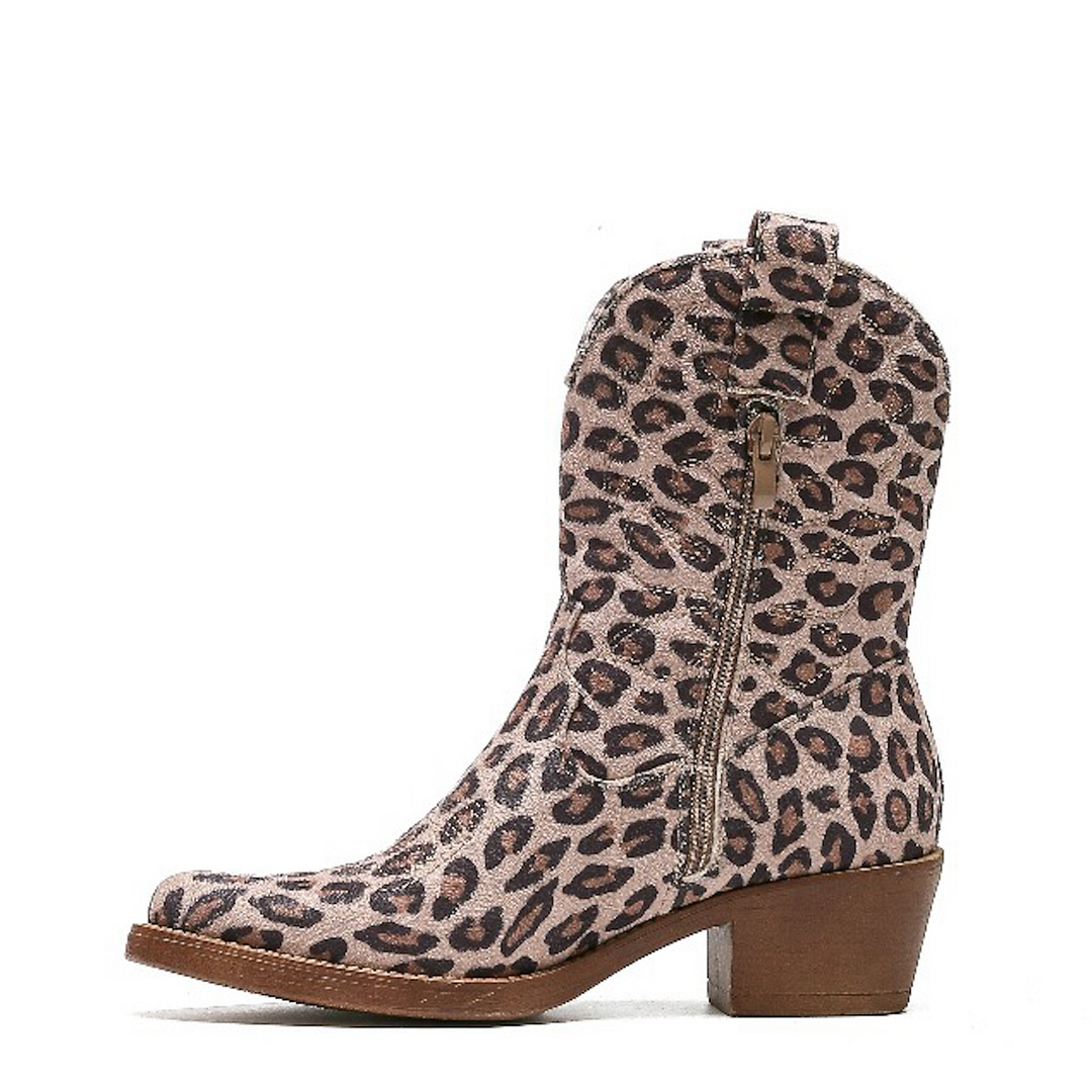 Smile Favorites Cowboylaarzen Leopard Kort Stiksels