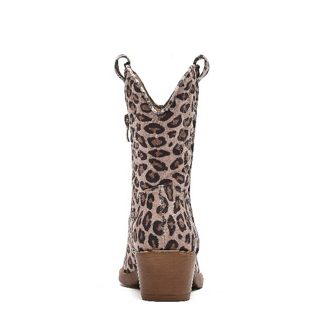 Smile Favorites Cowboylaarzen Leopard Kort Stiksels