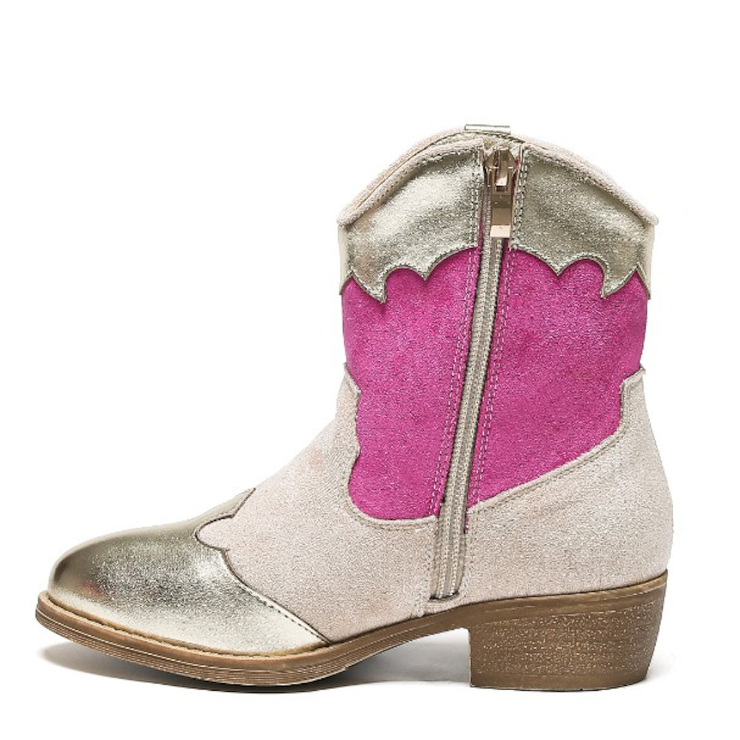 Smile Favorites Cowboylaarzen Meisjes Beige Suedine Color Gold