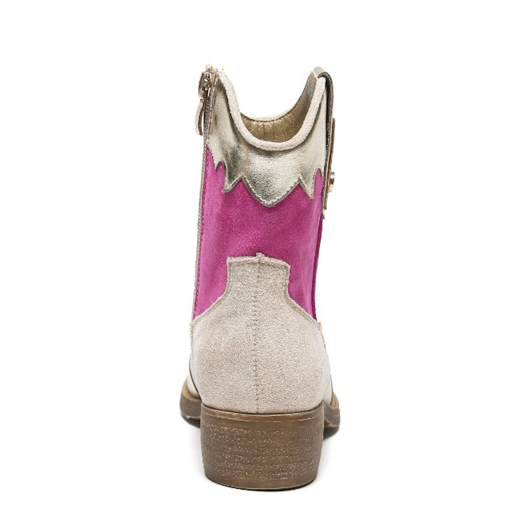 Smile Favorites Cowboylaarzen Meisjes Beige Suedine Color Gold