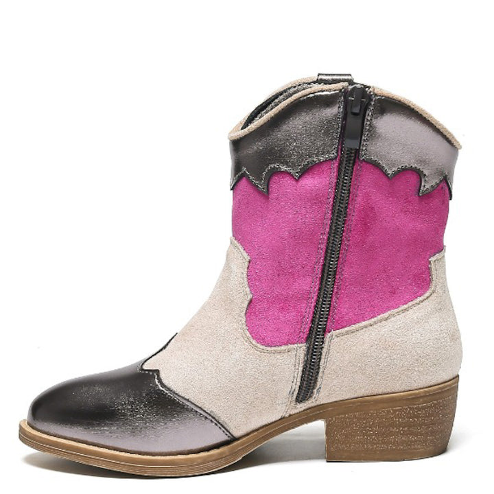 Smile Favorites Cowboylaarzen Meisjes Beige Suedine Color Metallic