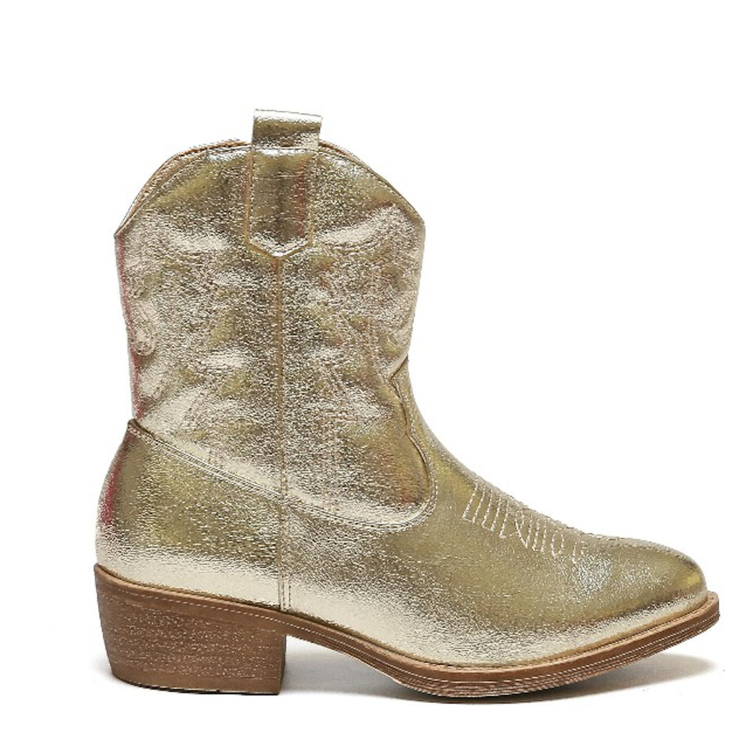 Smile Favorites Cowboylaarzen Meisjes Goud Kort