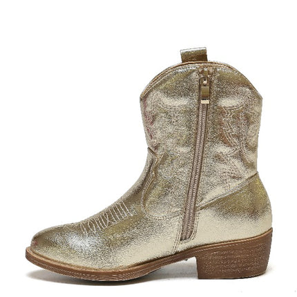 Smile Favorites Cowboylaarzen Meisjes Goud Kort