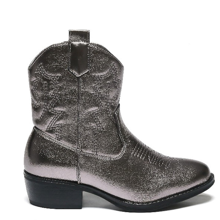 Smile Favorites Cowboylaarzen Meisjes Grijs metallic Kort