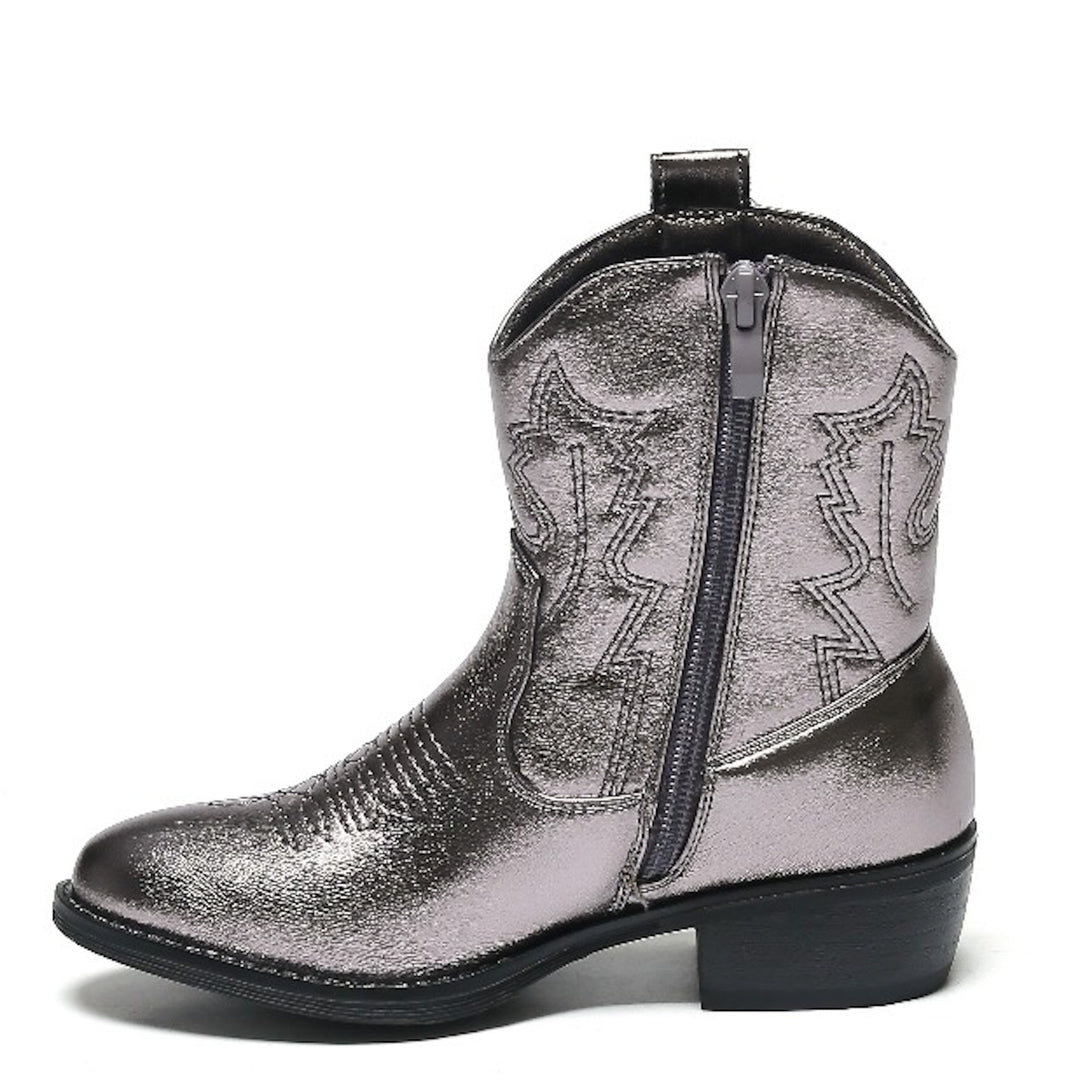 Smile Favorites Cowboylaarzen Meisjes Grijs metallic Kort