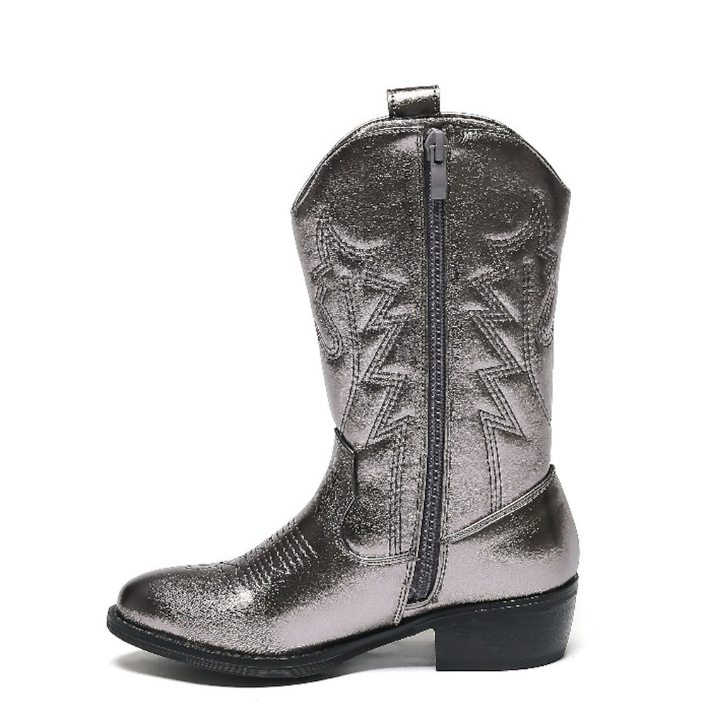 Smile Favorites Cowboylaarzen Meisjes Grijs metallic