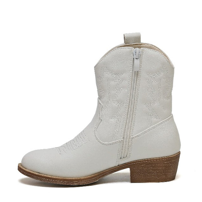 Smile Favorites Cowboylaarzen Meisjes Wit Kort