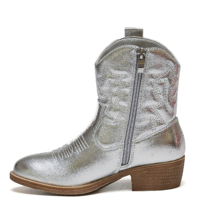 Smile Favorites Cowboylaarzen Meisjes Zilver Kort