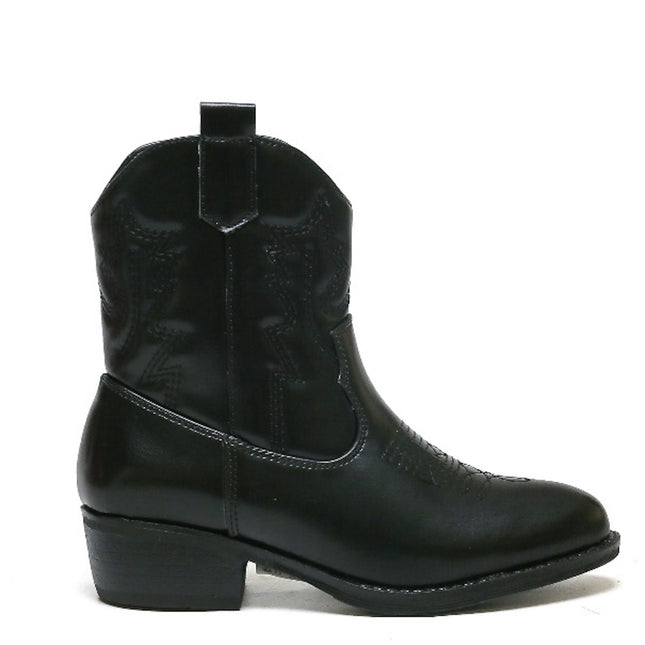 Smile Favorites Cowboylaarzen Meisjes Zwart Kort