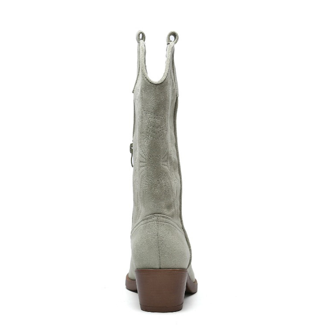 Smile Favorites Cowboylaarzen Olive suède
