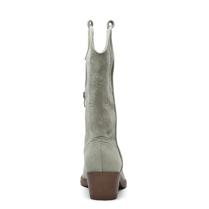 Smile Favorites Cowboylaarzen Olive suède