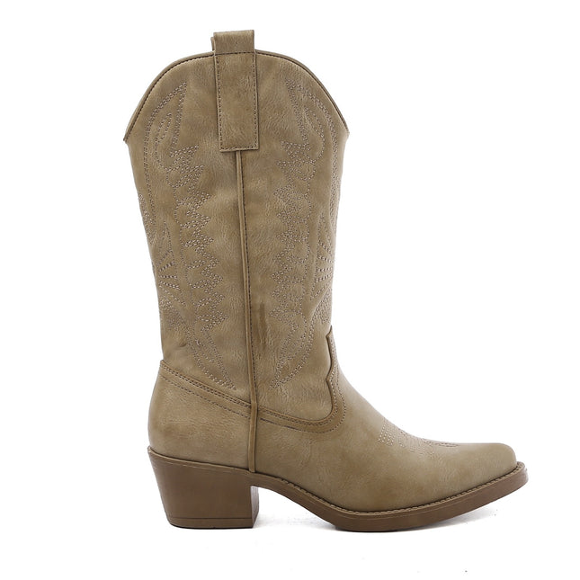 Smile Favorites Cowboylaarzen Taupe Khaki
