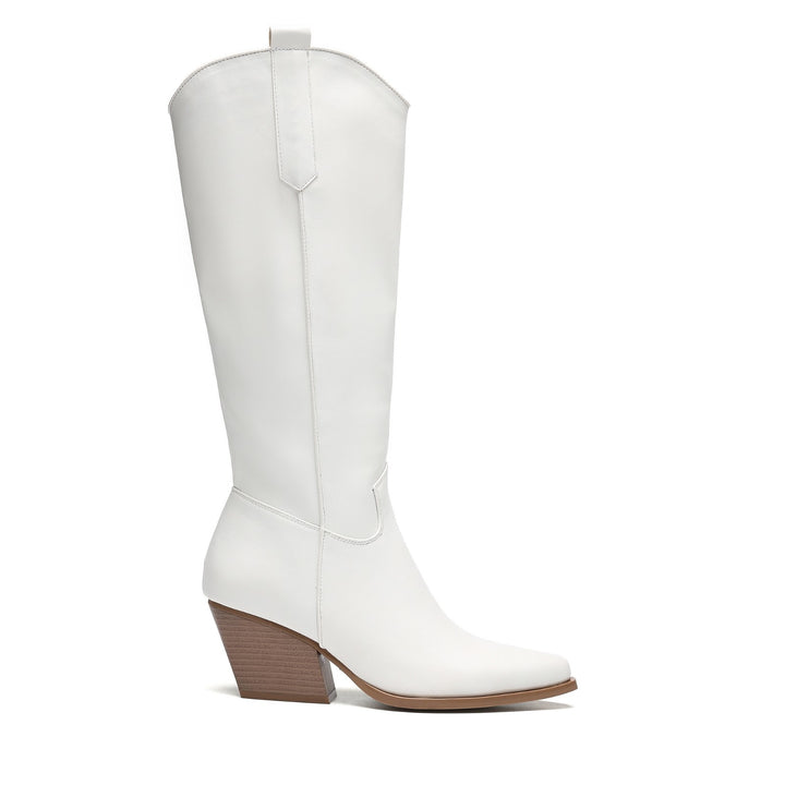 Smile Favorites Cowboylaarzen Wit Basic Hoog