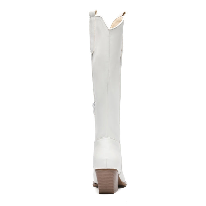 Smile Favorites Cowboylaarzen Wit Basic Hoog