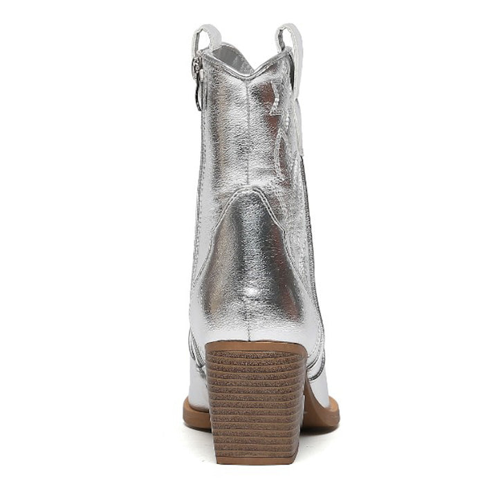 Smile Favorites Cowboylaarzen  Zilver Kort Star