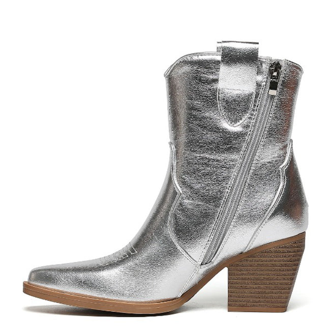 Smile Favorites Cowboylaarzen  Zilver Kort Star