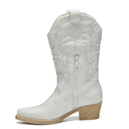 Smile Favorites Cowboylaarzen Zilver Spray Stiksels