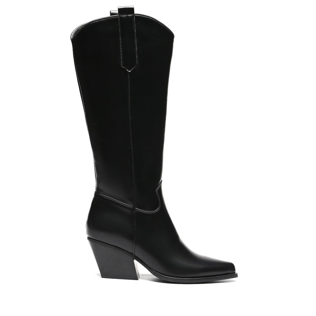 Smile Favorites Cowboylaarzen Zwart Basic Hoog