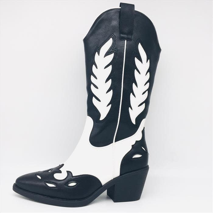 Smile Favorites Cowboylaarzen Zwart Bohemian