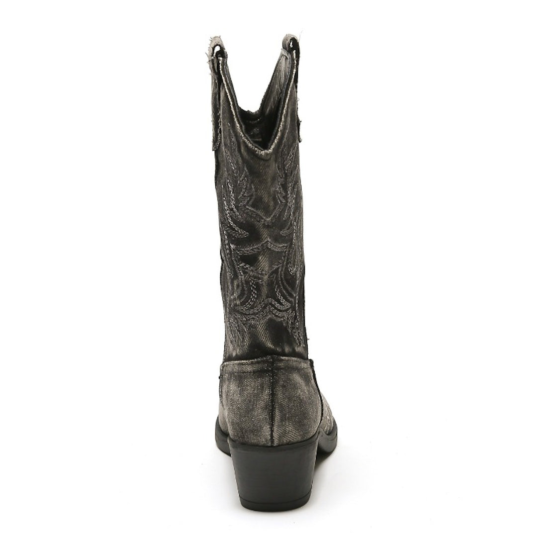 Smile Favorites Cowboylaarzen Zwart Denim